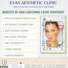 An overview of the benefits of our skin lightening laser treatments, which include effective pigmentation reduction, minimal downtime, and long-lasting results for boosted confidence.