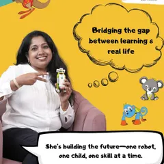 Ashwini is building the future, one robot and one child at a time. Her work is all about bridging the gap between classroom learning and real-life application.