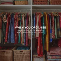 An organized wardrobe does more than just save space; it saves you precious time and energy every single morning. We create systems where your favorite Indian and western outfits are beautifully arranged, making getting dressed a joyful and stress-free experience.