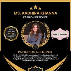 We are thrilled to partner with talented fashion designer Ms. Aadhira Khanna from House of Princesses. Her unique design skills add incredible value and style to our fashion shows.