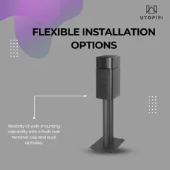 Our audio solutions are designed to fit your space perfectly. We offer flexible installation options, including wall-mounting capabilities with flush rear terminal cups and dual keyholes, ensuring a clean and professional look.