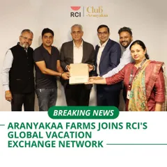 Breaking News: I am proud to announce that Aranyakaa Farms has joined RCI's Global Vacation Exchange Network. This partnership offers our members unparalleled access to premier destinations worldwide.