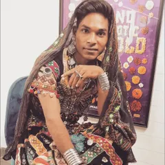 The complete look for my performance in the movie "Monkey Man". Working on a Netflix production was a fantastic experience in my journey as an artist.