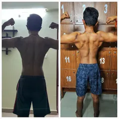 This is why I coach. Seeing my clients transform is the ultimate reward. This is a before and after of a dedicated client, showing the incredible back development and muscle definition we achieved together through a structured workout plan.