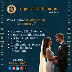 My businessman matrimony service connects clients to an exclusive network of elite business families. I provide verified, high-status profiles with a confidential and secure process.