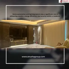 The right ambiance is crucial for an immersive experience. In this luxury living space, I integrated automated curtains and sophisticated lighting controls that work in tandem with the home theatre system to create the perfect viewing conditions.