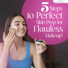Flawless makeup starts with perfect skin prep. This is the first and most crucial step for a smooth, long lasting application, and we teach our students to master it for every client.