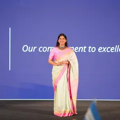 Poised and ready to host the Dockendale Annual Conference. This look reflects the formal, professional tone I adopt for high-level corporate summits and leadership gatherings.