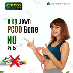 8 kgs down and PCOD symptoms gone, with no pills. This is the power of a therapeutic meal plan that works with your body's hormones, not against them, proving that real food brings real results.
