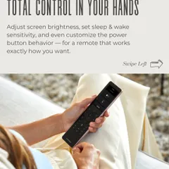 The Savant Pro Remote X2 offers total control, allowing you to adjust screen brightness, set sleep timers, and even customize button behavior. It’s designed to work exactly how you want it to.