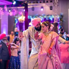 A fun and energetic dance performance by the couple at their Sangeet. I capture the movement and excitement of the celebration.