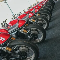 Our fleet of GT-650s lined up and ready for action. Each bike is meticulously maintained and prepared by our crew to ensure a perfect riding experience.