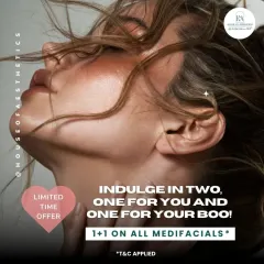 For Valentine's season, we offered a special 1+1 on all MediFacials. It was the perfect opportunity to indulge in a treatment for you and one for your boo, because glowing together is always better.