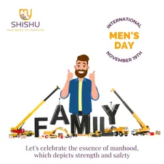 Celebrating International Men's Day and the essence of manhood. A man's strength is best used to build and protect his family, providing a foundation of safety and support.