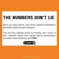 The science doesn't lie. Regular sports can significantly lower stress levels by releasing endorphins. It's more than just a game; it's therapy.
