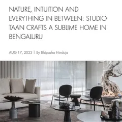 We were honored to have Elle Decor feature our work on House 111, describing it as a sublime home that balances nature and intuition.