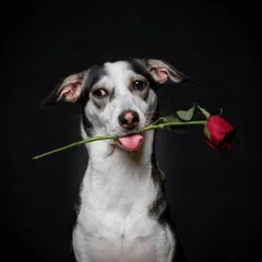 Another take of Oscar the charmer. His little tongue-out "blep" makes this photo even more adorable.