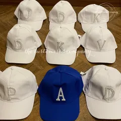 Add a little sparkle to your look with these custom caps featuring rhinestone initials. They are perfect for a bride-to-be, her bridal party, or anyone who loves to shine.
