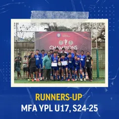 Our U17s secured the runners-up position in the MFA YPL season, demonstrating the quality that runs throughout our player pyramid.