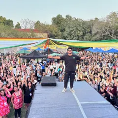 Standing on stage, taking in the incredible energy from this massive crowd. Performing at college fests is one of my favorite things to do as a DJ.