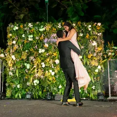 That 'Dirty Dancing' lift moment every couple dreams of. I choreograph and practice these lifts safely so you can nail this iconic move on your big day.