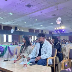 Another angle from the Seshadripuram competition, showing the judging environment. The energy from the crowd and performers is always incredible, and I feed off that while I work 💫