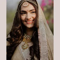 A radiant, happy bridal portrait. Her smile and the beautiful golden light made this shot absolutely magical.