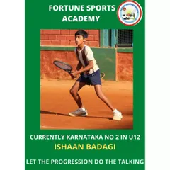 Let the progression do the talking. We are proud to showcase our academy player Ishaan Badagi, who achieved the rank of Karnataka State No. 2 in the U-12 category through his consistent performance.
