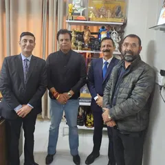 The Amity University delegation visited my KIO office to finalize the collaboration for providing scholarships to meritorious karate players.
