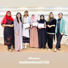 A group photo with the winners from the Z4 Studios mehendi contest. It was inspiring to be surrounded by so much talent.