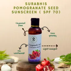 For stronger protection, we offer our Pomegranate Seed Sunscreen with SPF 70. Just like our SPF 45, it is chemical-free, non-greasy, lightweight, and leaves no white cast.