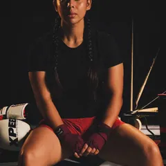 The calm before the storm. This is the focus I bring to every fight and every training session. It's not just about physical strength, it's about mental warfare.