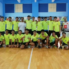 A large group of our young male players with their coaches during the 2022 Summer Camp. These camps are a fantastic way to accelerate learning in a focused, group setting.