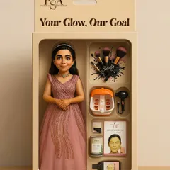 Your glow is our goal. This creative image represents everything we offer under one roof: from makeup and hairstyling to facials and nail care, we are your complete beauty destination.