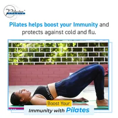 Consistent Pilates practice helps boost your immune system. Movements like the bridge pose stimulate lymphatic flow, which is crucial for helping your body defend against illness.
