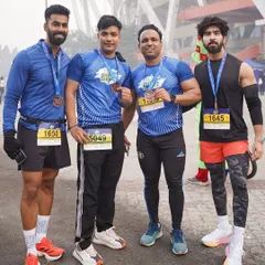 Another shot of our strong team after the Dilli 10K run. The energy and camaraderie were unforgettable.