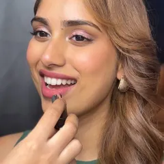 This is not a filter, it's the result of skill and proper technique. This close-up shot shows the seamless blend of makeup, proving that you don't need digital illusions to achieve a flawless look.