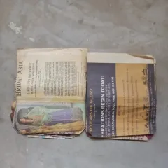 Old newspapers collected and transformed into bags for vendors. This simple act of upcycling, done in collaboration with our partners, helps reduce plastic waste at local markets.