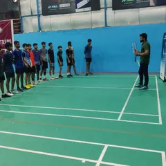 A Yonex expert explaining the technology behind new racquets to our players. These events provide valuable education on equipment selection to match a player's style.