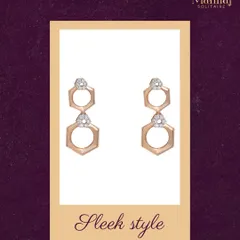Add a modern edge to your everyday look with these sleek, geometric drop earrings. They are minimal enough for daily wear but striking enough to get noticed.