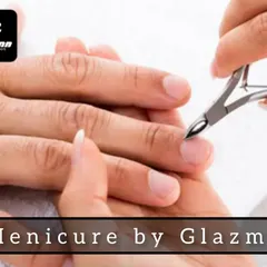 A professional manicure involves careful attention to the cuticles. This image shows the process of gently cleaning up the nail bed, which is essential for a polished and well-groomed appearance.