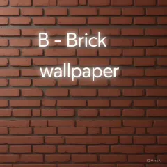 Part of our A-Z of wallpaper trends, this image represents 'B for Brick'. We offer a variety of realistic brick patterns that can add an industrial or rustic touch to your space.