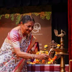 The lamp lighting ceremony at Antaranga, graced by the legendary Padmashree Darshana Jhaveri. It was an honor to have her inaugurate our festival.