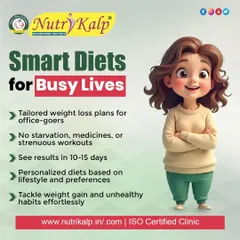 Our smart diets are designed for busy office-goers. We promise visible results in 10-15 days with personalized plans that don't require starvation, medicines, or strenuous workouts.