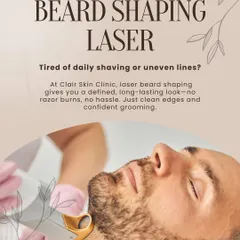 A closer look at our beard shaping laser treatment. We provide a defined, long-lasting look without the daily hassle of shaving, razor burns, or uneven lines. It's clean edges and confident grooming, simplified.