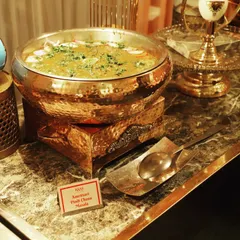 A taste of Punjab with my Amritsari Pindi Chana Masala. This hearty and spicy chickpea curry is cooked with traditional spices and served in a beautiful copper pot to keep it warm.