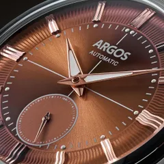 The devil is in the details, especially with luxury watch photography. This macro shot for Argos showcases the texture of the chocolate-colored dial and the precise finish of the metal, all achieved through meticulous lighting, with no CGI involved.