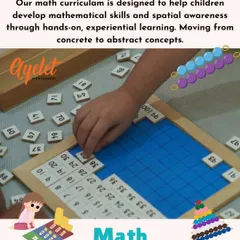 At Ayelet, children fall in love with math. The transition from concrete materials like the hundred board to abstract concepts is so smooth that children effortlessly absorb and apply what they have learned.