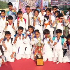 A team victory is the sweetest victory. This is our junior team celebrating their first-place trophy at a major school competition. This is the result of teamwork, discipline, and shared goals.