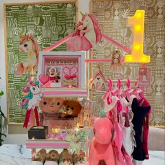 For a little princess turning one, I created this unicorn wonderland. This hamper, a special request from a loving nani, features everything from tiny frocks and booties to a personalized frame, all designed to make her first birthday a fairytale.
